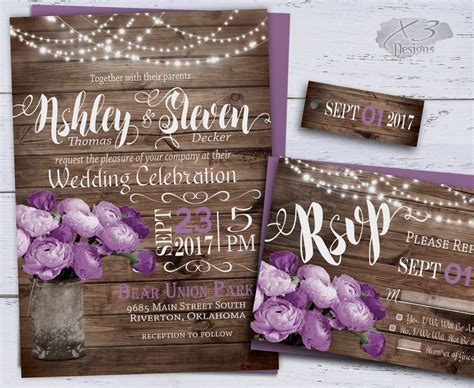 Printable Wedding Invitation Summer Wedding Invitations Diy