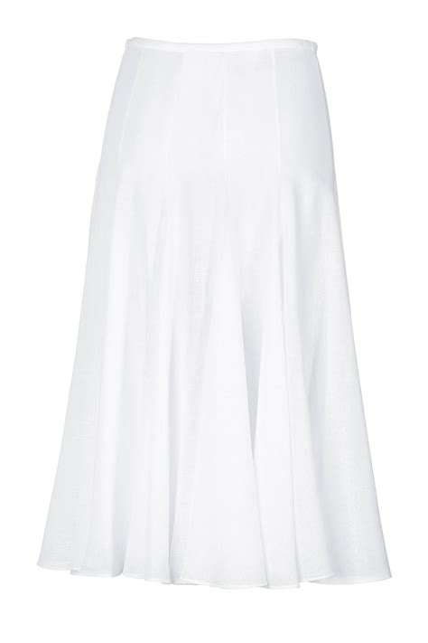 Long White Flared Bridal Satin Skirt Elizabeths Custom Skirts