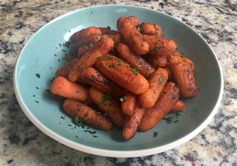 Baby Carrots Roasted With A Maple Glaze Provide Some Essential