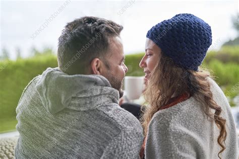 affectionate romantic couple face to face stock image f033 4152 science photo library