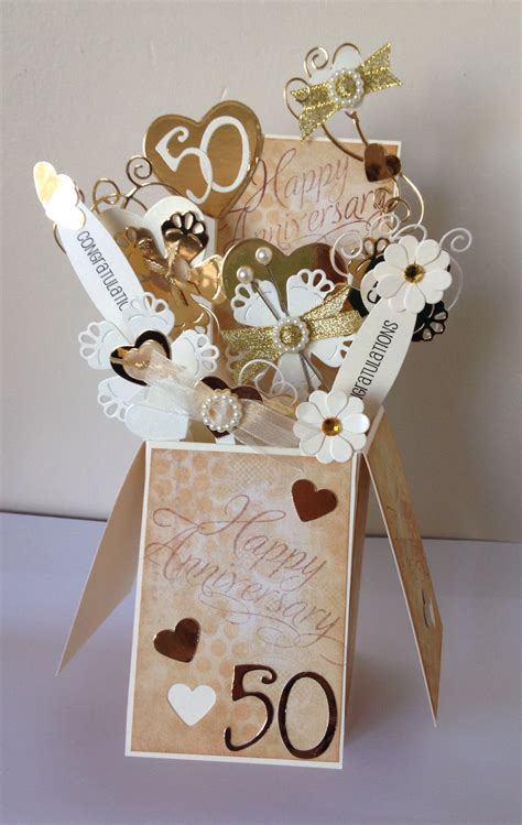 Check spelling or type a new query. 50th Wedding Anniversary card - box / pop up card | 50th ...