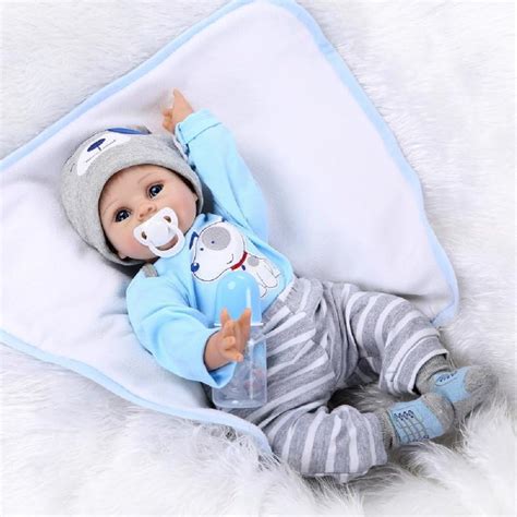 22inch Reborn Baby Dolls Toddlers Boys Silicone Realistic Cheap