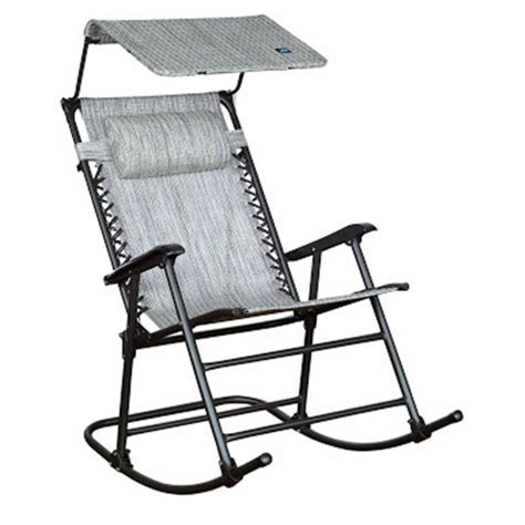 Bliss Foldable Rocking Chair With Canopy