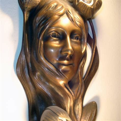 Art Nouveau Bronze Sconces Maurice Bouval France Circa 1900 For Sale
