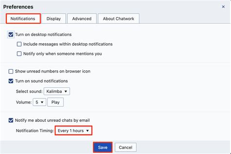 Setting Up E Mail Notifications For Unread Messages Chatwork