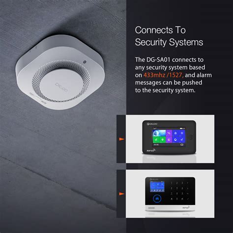 433mhz wireless smoke detector fire alarm sensor original banggood title: DIGOO DG-SA01 Fire Alarm Detector Independent ...