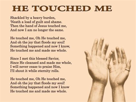 The Touch Of Jesus — Bethany United Church