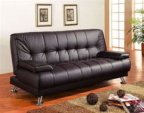 Compare and get the best sofa beds from sydney, melbourne, brisbane and natuonally. Brown Vinyl Modern Futon Sofa Bed w/Removable Arm Rests