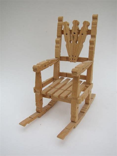 Clothespin Chair Diy Barbie Furniture Diy Doll Wooden Clothespins