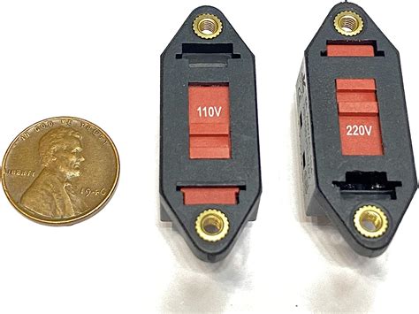 2 Pieces Voltage Selector Slide Switch Ac 110v To 220v 6 Terminals Dpdt