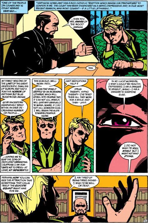 Comic Excerpt Count Vertigo Opens Up About His Mental Health Issues