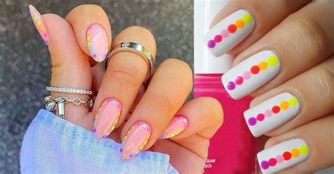 13 Lindas Ideas Para Llenar Tus Uñas Con Puntitos De Colores Moda Y