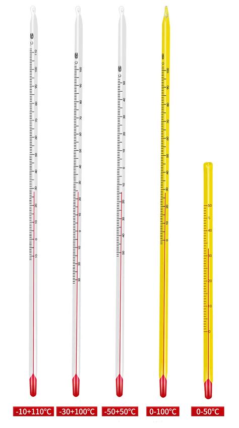 Bat Lab Red Liquid Mercury Thermometers Glass Alcohol Laboratory