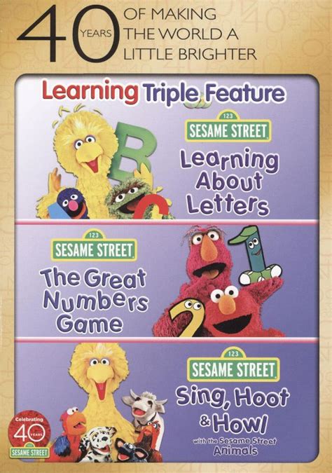Best Buy Sesame Street Learning Triple Feature 3 Discs Dvd