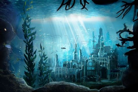 Ys The Lost Underwater City Fantasy City Fantasy Castle Fantasy