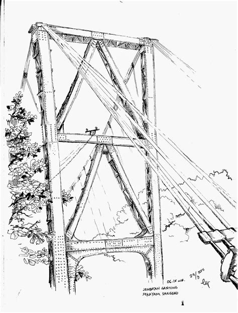 Contoh Sketsa Gambar Jembatan Yang Mudah Dibuat Terbaru Posts Id