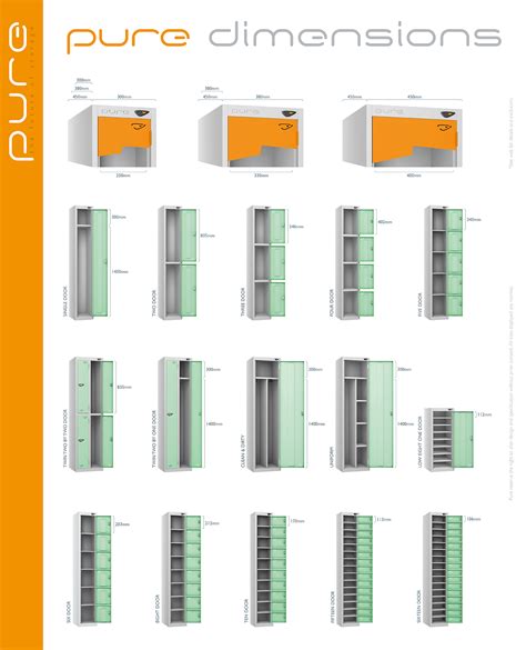 Locker Dimensions Pure Lockers