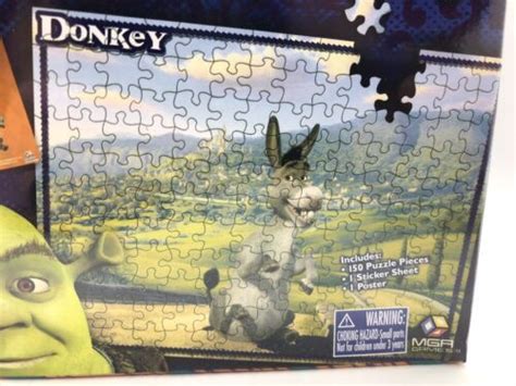 Dreamworks Shrek Donkey 150 Piece Jigsaw Puzzle Mga Games New Sealed