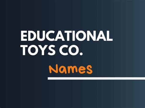 Toy Company Names Generator Penelope Mcneal
