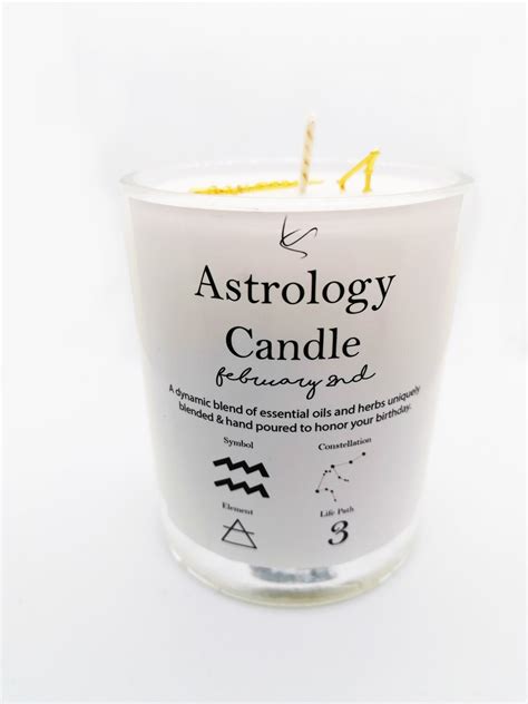 Birthday Zodiac Candle Unique T Set Astrology T Etsy