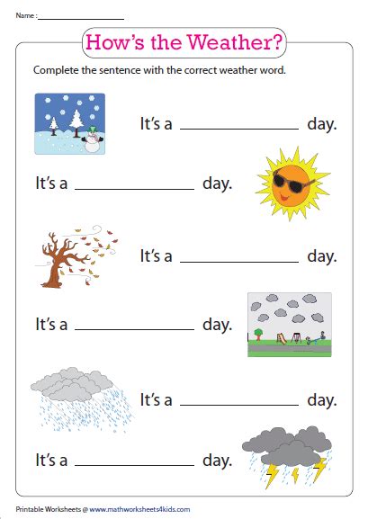 Weather Worksheets Games4esl Artofit