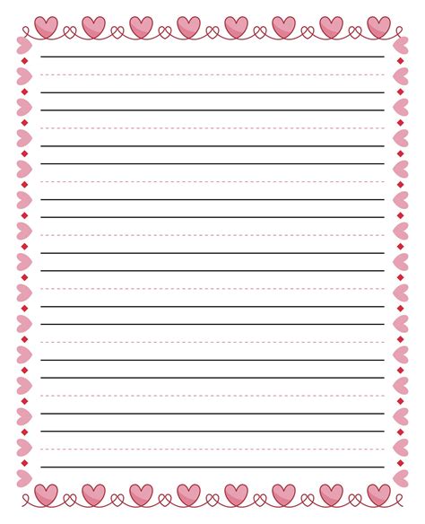 Free Printable Lined Writing Paper With Borders Get What You Need For