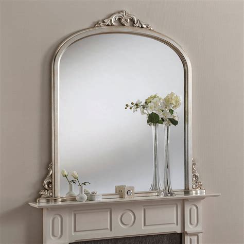 Willow Overmantle Mirror Traditional Mirrors Amor Decor