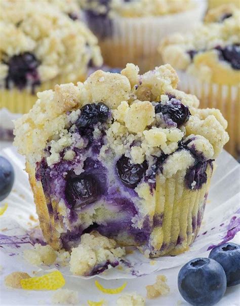 Lemon Blueberry Muffins OMG Chocolate Desserts