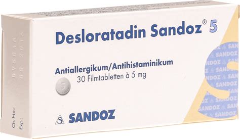 Desloratadin Sandoz Filmtabletten mg Stück in der Adler Apotheke