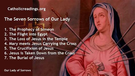 Our Lady Of Sorrows Feast Day September 15 2023 Catholic Saint Of