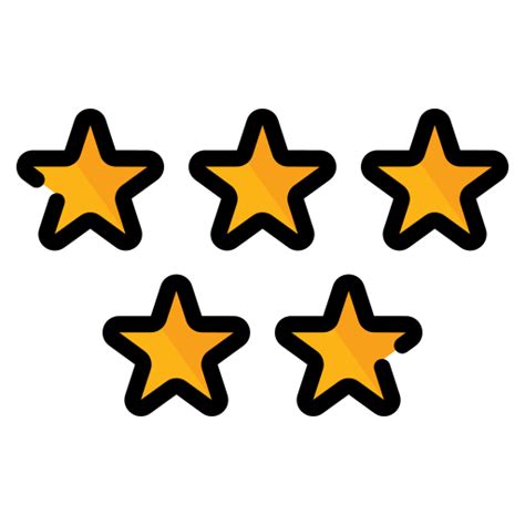 Rating Stars Free Icon
