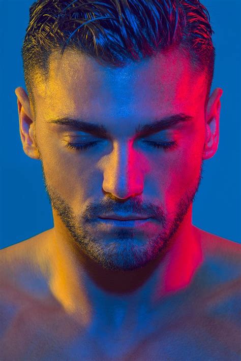 male photography colorful portrait photography creative portrait photography neon photography