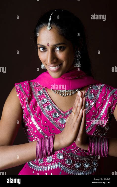 A Woman Dressed In Traditional Indian Clothing Stock Photo Alamy
