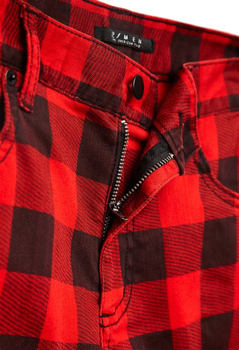 Find the perfect black man plaid shirt stock photos and editorial news pictures from getty images. Lyst - Forever 21 Buffalo Plaid Denim Shorts in Red for Men