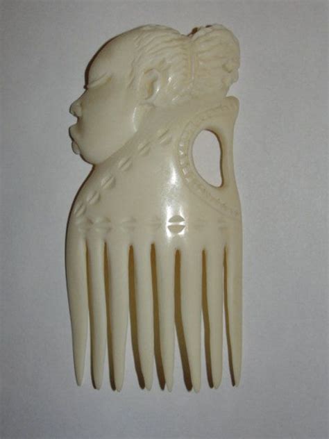 Medium African Faux Elephant Ivory Hair Comb Maiden By Sneller8190