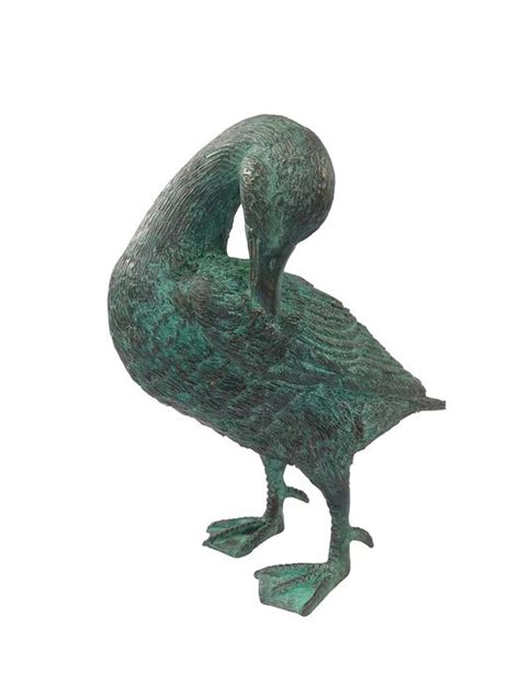 Bronzestatue Einer Gans Ente Bronze Ente Asien 21
