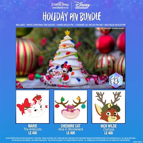 Limited Edition Holiday Pin Bundles At Disney Studio Store Hollywood