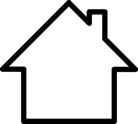 Home Svg Free Download House Outline Transparent Background Clipart