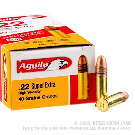 50 Rounds Of Bulk 22 Lr Ammo By Aguila Super Extra 40gr Cprn