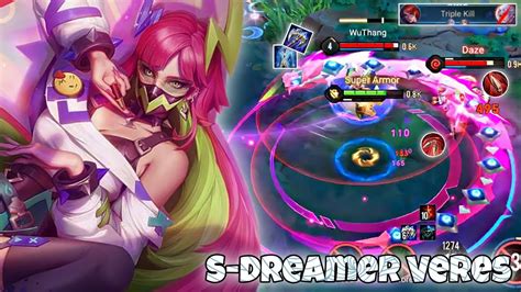 Veres New Skin S Dreamer Jungle Pro Gameplay Arena of Valor Liên