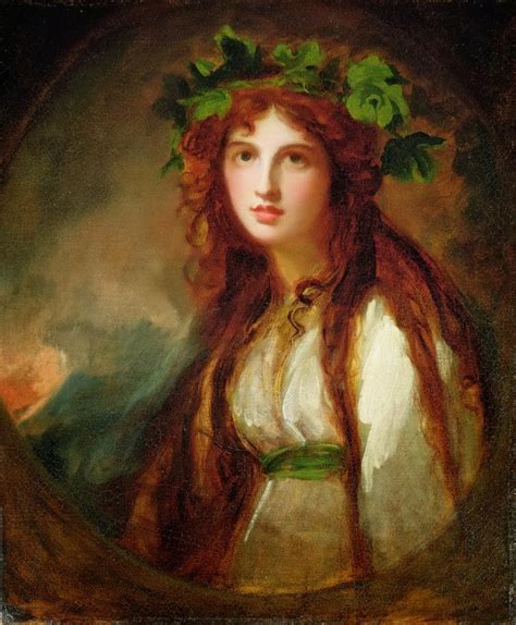 Art Blog George Romney Portrait Of Emma Lady Hamilton As A Bacchante