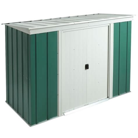 Rowlinson Metal Sheds 8ft X 4ft Rowlinson Green