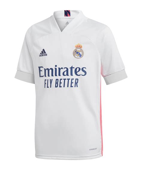 The official real madrid c.f. adidas Real Madrid Trikot Home 2020/2021 Weiss | Replicas ...
