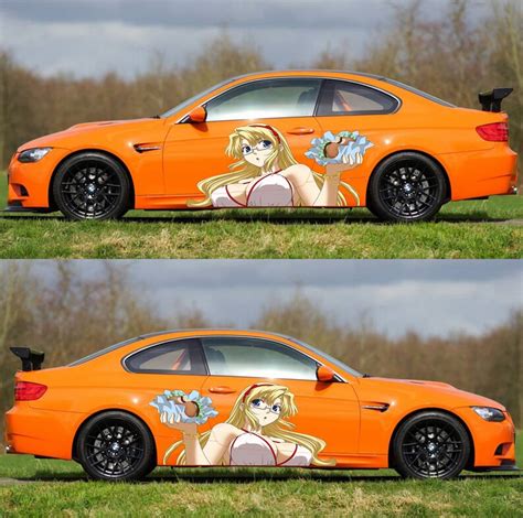 Sexy Anime Girl Car Sticker Anime Car Vinyl Decal Anime Car Etsy