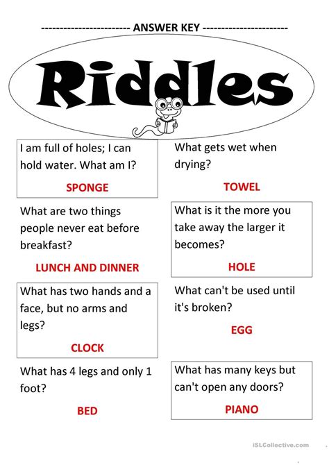 Super Easy Easy Riddles For Kids With Answers