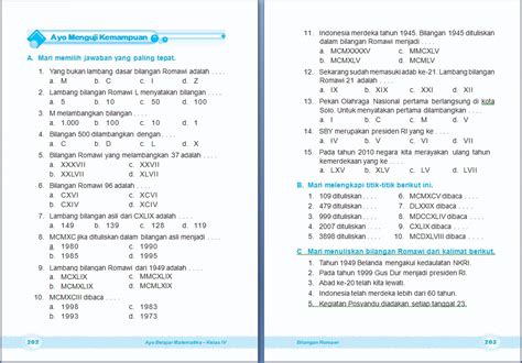 Soal Matematika Bilangan Romawi