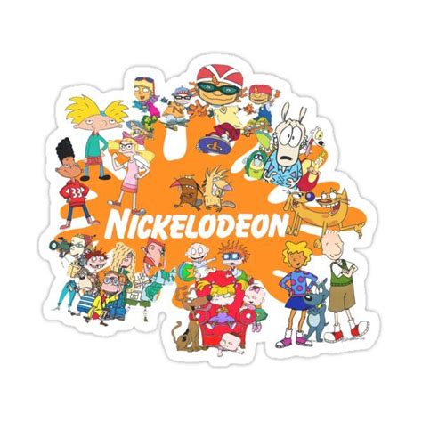 90 s nick cartoons sticker by ods88 cartoon stickers vinyl decal stickers black stickers