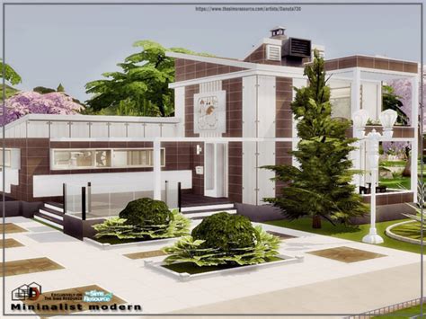 Mininalist Modern House By Danuta720 At Tsr Sims 4 Updates