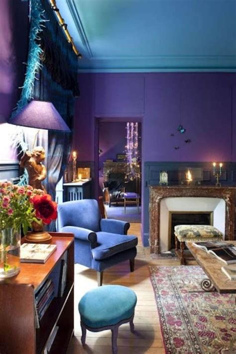 Purple And Blue Living Room