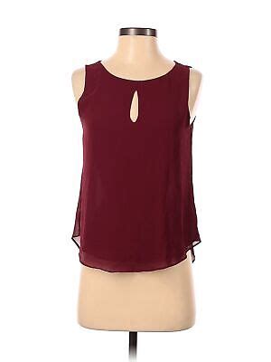 Naked Zebra Women Red Sleeveless Blouse S Ebay